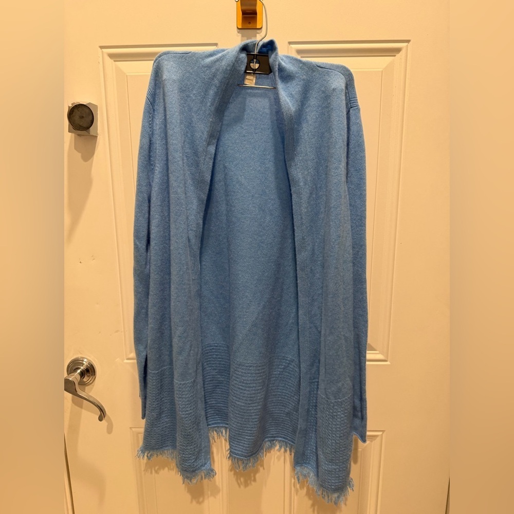 Lilly Pulitzer cashemere cardigan sweater in blue peri